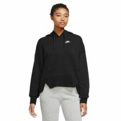 Women's Nike Sportswear Club Fleece Oversized Hoodie -Hot Sale Adult Shop 5710431 Black White