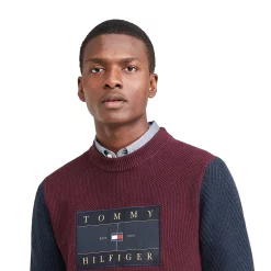 Men's Tommy Hilfiger Icon Colorblock Flag Sweater -Hot Sale Adult Shop 5710864 ALT2