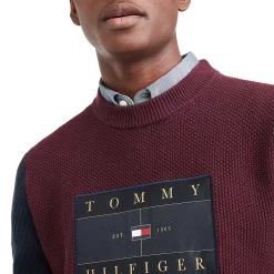 Men's Tommy Hilfiger Icon Colorblock Flag Sweater -Hot Sale Adult Shop 5710864 ALT3