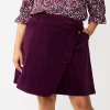 Plus Size DRAPER JAMES RSVP™ Corduroy Wrap Skirt