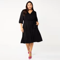 Plus Size DRAPER JAMES RSVP™ Knit Wrap Dress