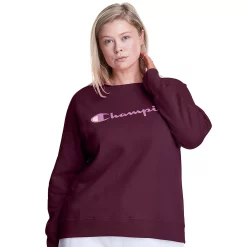 Plus Size Champion® Powerblend Graphic Fleece Sweatshirt -Hot Sale Adult Shop 5720804 Dark Berry Purple