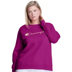 Plus Size Champion® Powerblend Graphic Fleece Sweatshirt -Hot Sale Adult Shop 5720804 Venture Pink