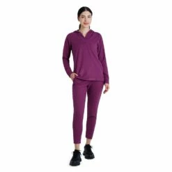 Women's Gaiam Asana Fleece Hoodie -Hot Sale Adult Shop 5723674 ALT4
