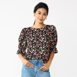 Women's DRAPER JAMES RSVP™ Cinched Elbow Sleeve Top