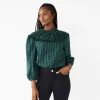 Women's DRAPER JAMES RSVP™ Ruffle Neck Top