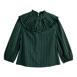 Women's DRAPER JAMES RSVP™ Ruffle Neck Top -Hot Sale Adult Shop 5726662 ALT5