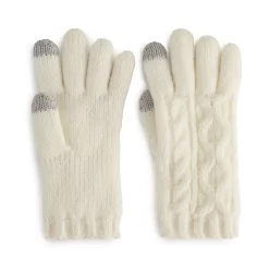 Women's Sonoma Goods For Life® Cable Knit Gloves -Hot Sale Adult Shop 5731168 Ivory