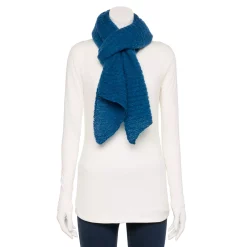 Women's Sonoma Goods For Life® Rib Stitch Solid Boucle Scarf -Hot Sale Adult Shop 5739881 Navy