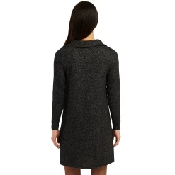 Women's AB Studio Zip-Front Long Sleeve Swing Dress -Hot Sale Adult Shop 5746868 ALT