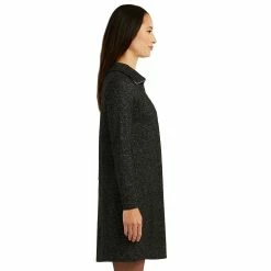 Women's AB Studio Zip-Front Long Sleeve Swing Dress -Hot Sale Adult Shop 5746868 ALT4