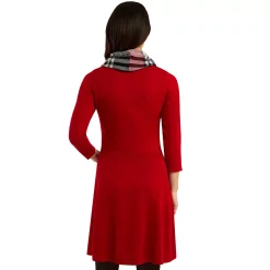 Women's AB Studio Fit & Flare Sweater Dress -Hot Sale Adult Shop 5746935 ALT