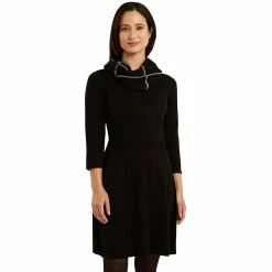 Women's AB Studio Fit & Flare Sweater Dress