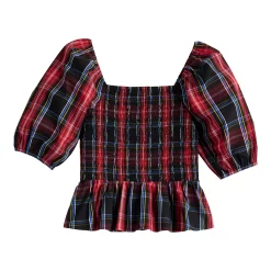 Women's DRAPER JAMES RSVP™ Elbow Sleeve Smocked Peplum Top -Hot Sale Adult Shop 5755684 ALT5