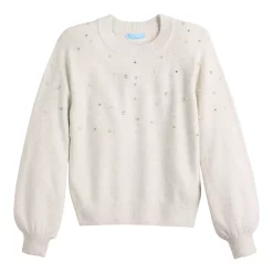 Women's DRAPER JAMES RSVP™ Long Sleeve Embellished Sweater -Hot Sale Adult Shop 5755686 ALT5