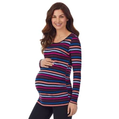 Maternity Cuddl Duds® Softwear with Stretch Ballet Neck Top