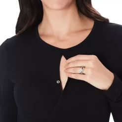 Maternity Cuddl Duds® Softwear with Stretch Wrap Front Top -Hot Sale Adult Shop 5764834 ALT4