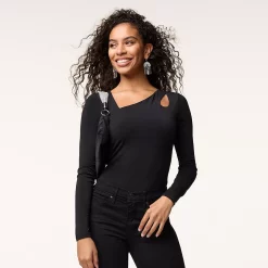 Women's INTEMPO Long Sleeve Cutout Bodysuit