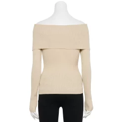 Women's INTEMPO Off-The-Shoulder Long Sleeve Top -Hot Sale Adult Shop 5768520 ALT