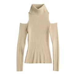 Women's INTEMPO Cold-Shoulder Turtleneck Top -Hot Sale Adult Shop 5768522 ALT5