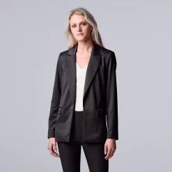 Women's Simply Vera Vera Wang Ponte Blazer -Hot Sale Adult Shop 5787705 Vera Black