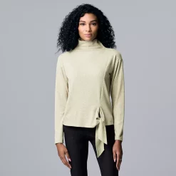 Women's Simply Vera Vera Wang Cozy Knot-Front Top