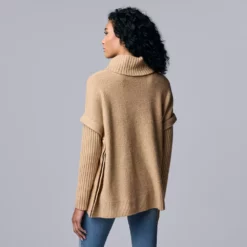 Women's Simply Vera Vera Wang Traveling Cable-Knit Poncho Sweater -Hot Sale Adult Shop 5797212 ALT