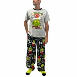 Men's The Grinch Stink Stank Stunk Pajama & Socks Set