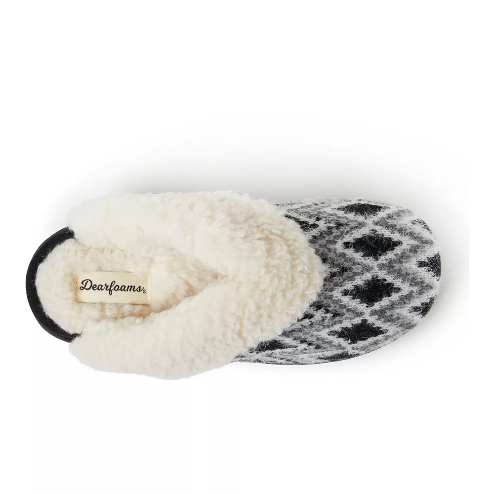 Dearfoams Kathy Knit Women's Scuff Slippers 7 Dearfoams Kathy Knit Women's Scuff Slippers - Image 7