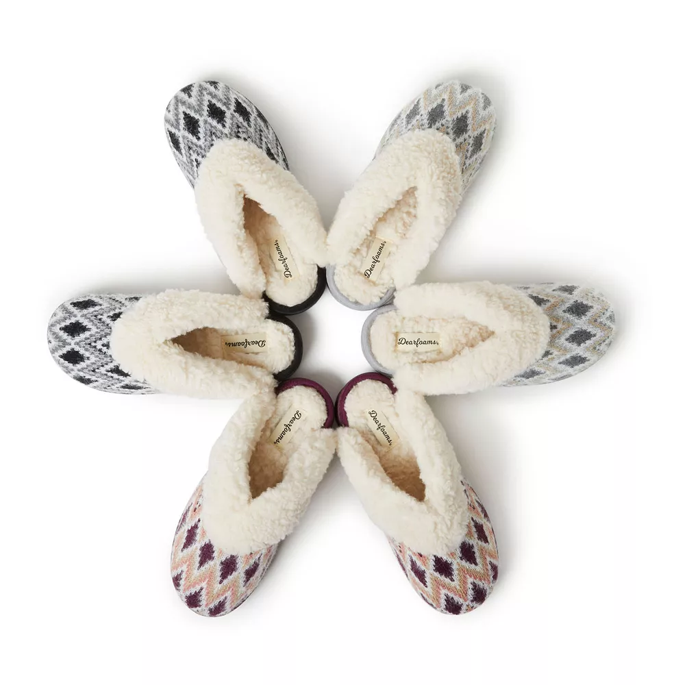Dearfoams Kathy Knit Women's Scuff Slippers 9 Dearfoams Kathy Knit Women's Scuff Slippers - Image 9