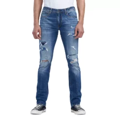 Men's Buffalo David Bitton Slim Ash Jeans -Hot Sale Adult Shop 5874779 Rip Repair