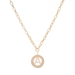 DRAPER JAMES RSVP™ Gold Tone Simulated Pearl Initial Necklace -Hot Sale Adult Shop 5891056 Gold Tone A