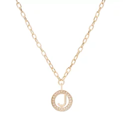 DRAPER JAMES RSVP™ Gold Tone Simulated Pearl Initial Necklace -Hot Sale Adult Shop 5891056 Gold Tone J
