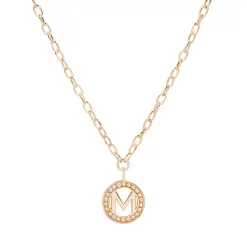DRAPER JAMES RSVP™ Gold Tone Simulated Pearl Initial Necklace -Hot Sale Adult Shop 5891056 Gold Tone M