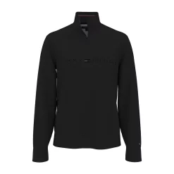 Men's Tommy Hilfiger Tonal Logo Quarter Zip Pullover -Hot Sale Adult Shop 5921591 Dark Sable