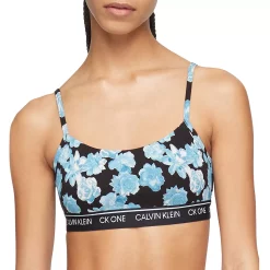 Calvin Klein CK One Unlined Bralette QF5727 -Hot Sale Adult Shop 5947098 Frances Floral Black