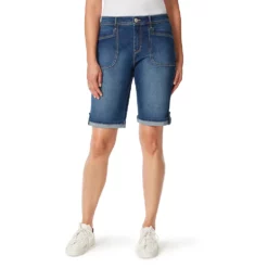Petite Gloria Vanderbilt Utility Bermuda Jean Shorts -Hot Sale Adult Shop 5947191 Bethel
