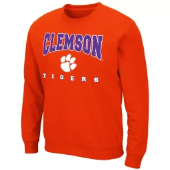 Men's Colosseum Clemson Tigers Fleece Sweatshirt