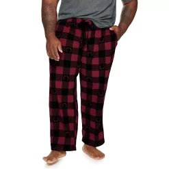 Big & Tall Sonoma Goods For Life® Microfleece Sleep Pants -Hot Sale Adult Shop 5957859 Wine Buffalo Antlers