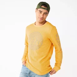Men's Sonoma Goods For Life® Graphic Thermal Crew -Hot Sale Adult Shop 6003172 Yellow Mountain