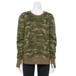 Women's Tek Gear® Ultrasoft Fleece Sweatshirt -Hot Sale Adult Shop 6119993 Olive Camo