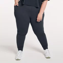 Plus Size FLX Affirmation High-Waisted Jogger Pants with Side Pockets