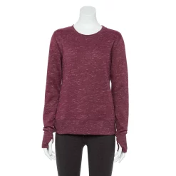 Petite Tek Gear® Ultrasoft Fleece Crewneck Sweatshirt -Hot Sale Adult Shop 6120169 Chilled Wine