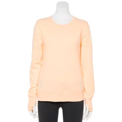 Petite Tek Gear® Ultrasoft Fleece Crewneck Sweatshirt -Hot Sale Adult Shop 6120169 Peach Yogurt