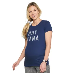 Maternity Sonoma Goods For Life® Fitted Crewneck Graphic Tee -Hot Sale Adult Shop 6120299 Boy Mama Graphic
