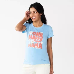 Maternity Sonoma Goods For Life® Fitted Crewneck Graphic Tee -Hot Sale Adult Shop 6120299 One Happy Mama