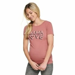 Maternity Sonoma Goods For Life® Fitted Crewneck Graphic Tee -Hot Sale Adult Shop 6120299 Vintage Mama Love
