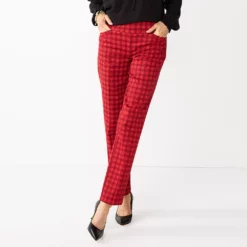 Petite Women's Croft & Barrow® Effortless Stretch Pull-On Straight Pants