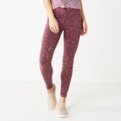 Women's Sonoma Goods For Life® Midrise Leggings -Hot Sale Adult Shop 6120748 Plum Geo Floral