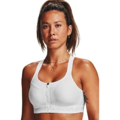 Women's Under Armour High Zip Crossback Sports Bra -Hot Sale Adult Shop 6120789 ALT3
